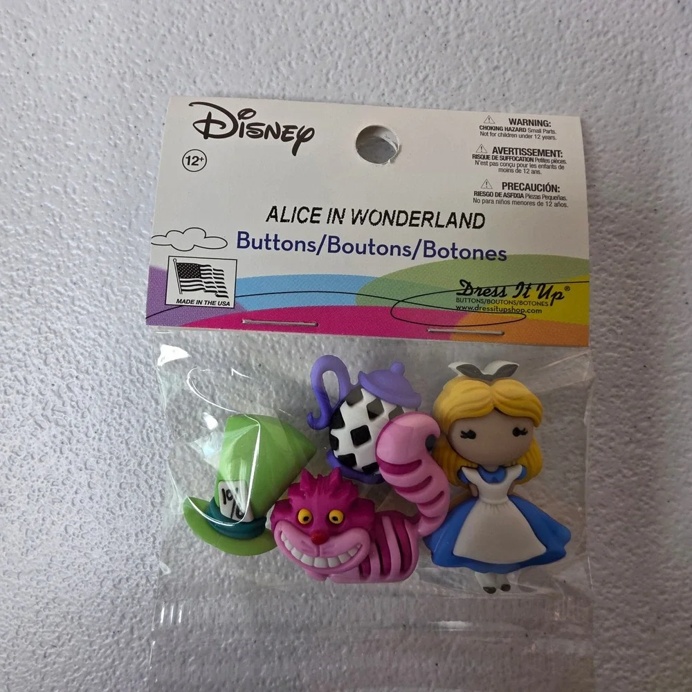 NEW Disney Dress It Up Buttons Lot 12 Packs Crafting Jack Skellington Toy Story